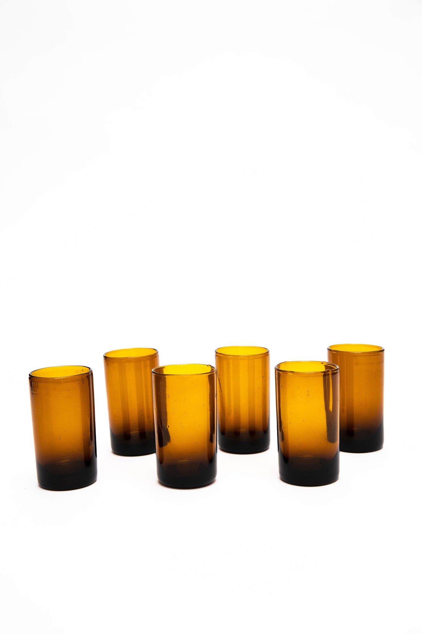 Tall Amber Glass (6)