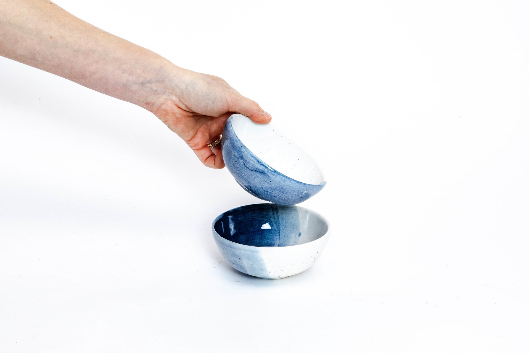Blue Ceramic Granola Bowl M (2)