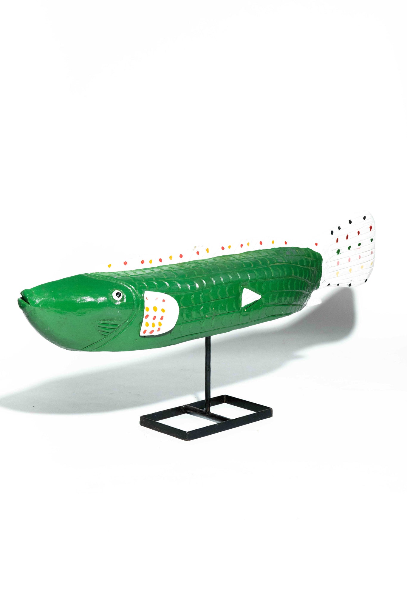 Green Fish Sculpture