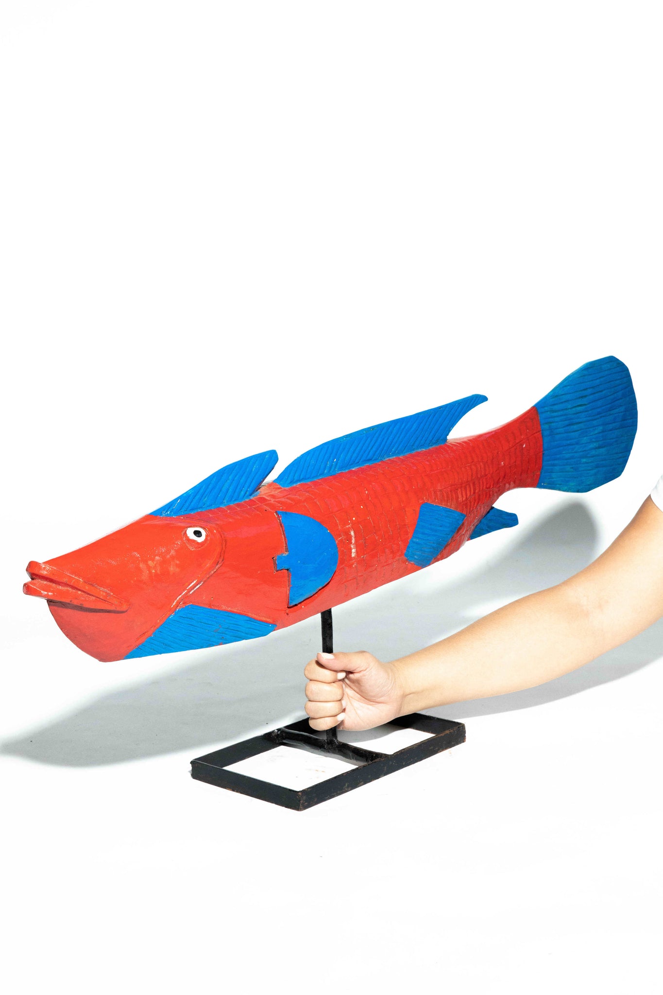 Red Fish Sculpture